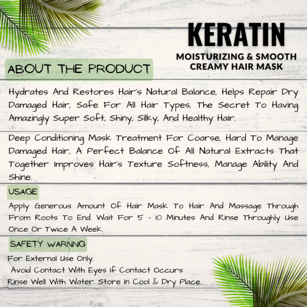 Keratin hair mask 1000 ml - Image 3