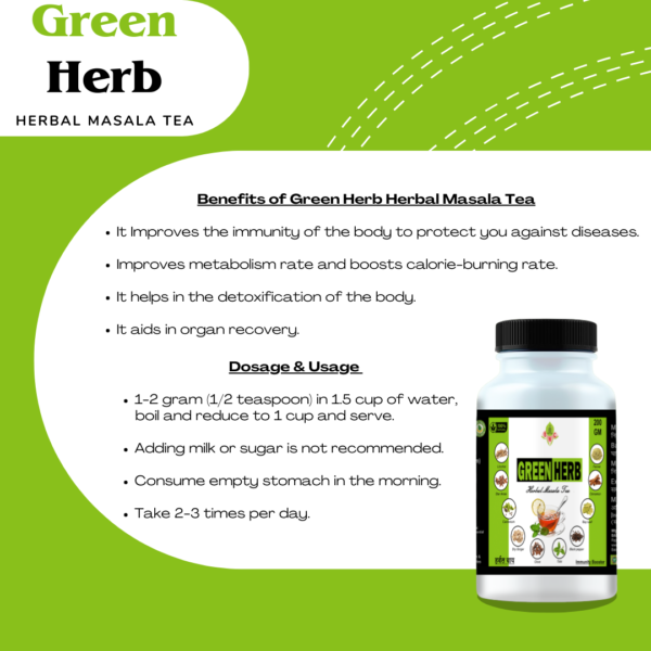 Green Herb Tea 200 gm - Image 3